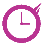 The Daily Downforce Icon Clock Pink