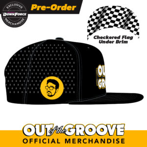 Out of the Groove x Driven Snapback Hat Side and Under Brim View