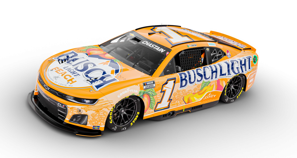 Busch Light Peach scheme for Ross Chastain at Chicago The Daily Downforce