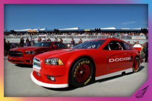LAS VEGAS, NV - MARCH 11: The new Dodge Charger is shown after the unveiling for the 2013 NASCAR Sprint Cup Series at Las Vegas Motor Speedway on March 11, 2012 in Las Vegas, Nevada. (Photo by Ezra Shaw/Getty Images)
