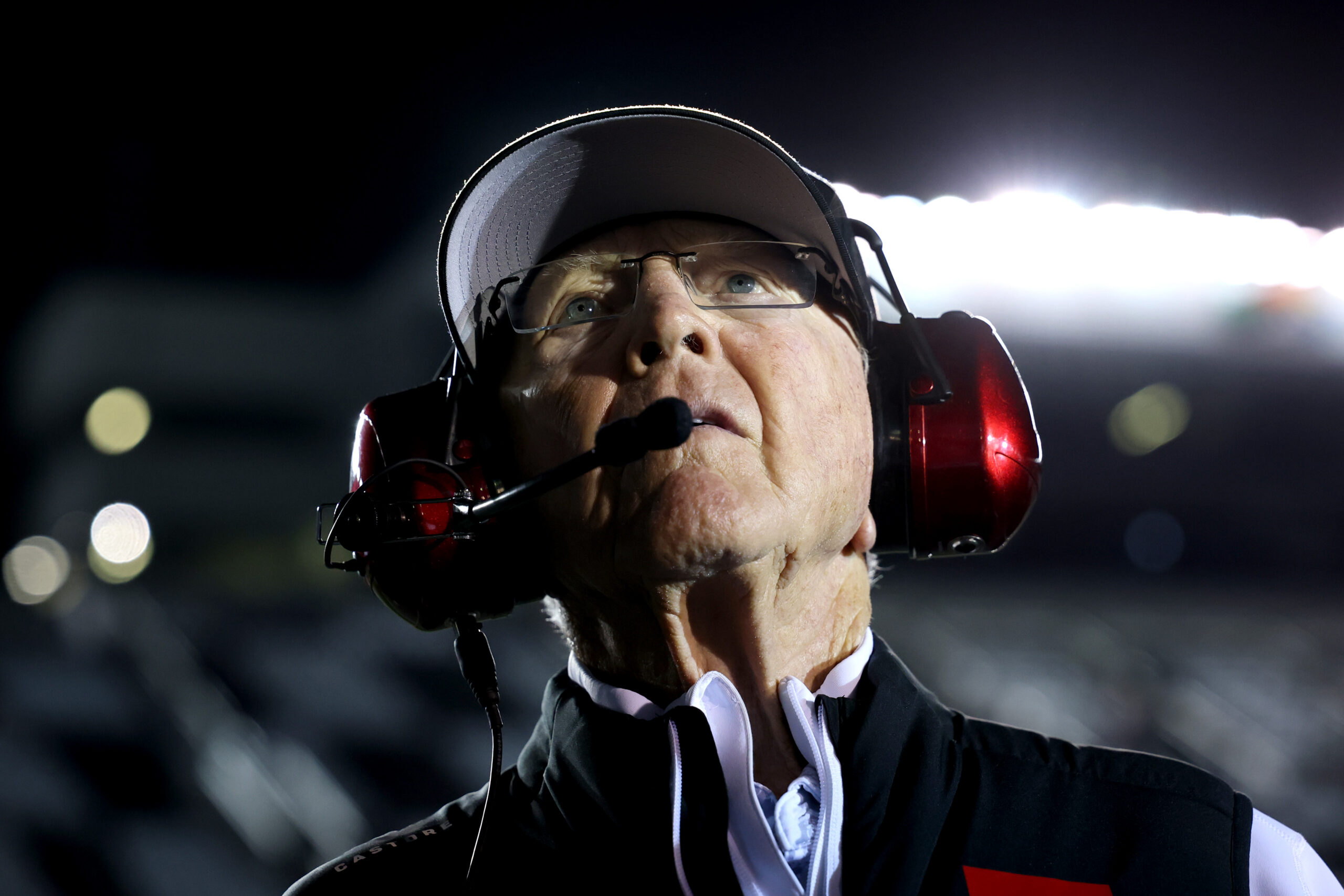 DAYTONA BEACH, FLORIDA - FEBRUARY 11: NASCAR Hall of Famer and JGR team owner, Joe Gibbs looks on during qualifying for the NASCAR Cup Series Daytona 500 at Daytona International Speedway on February 11, 2026 in Daytona Beach, Florida. (Photo by Kevin C. Cox/Getty Images)