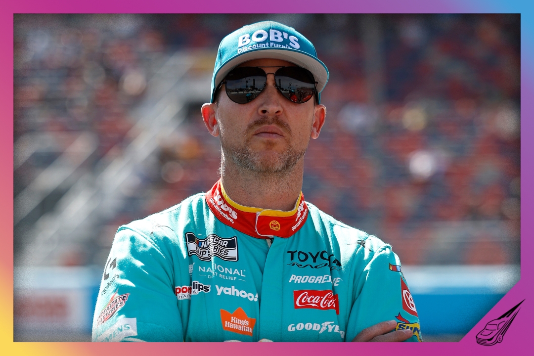 AVONDALE, ARIZONA - MARCH 07: Denny Hamlin, driver of the #11 Bob's Discount Furniture Toyota, looks on during qualifying for the NASCAR Cup Series Straight Talk Wireless 500 at Phoenix Raceway on March 07, 2026 in Avondale, Arizona. (Photo by Sean Gardner/Getty Images)