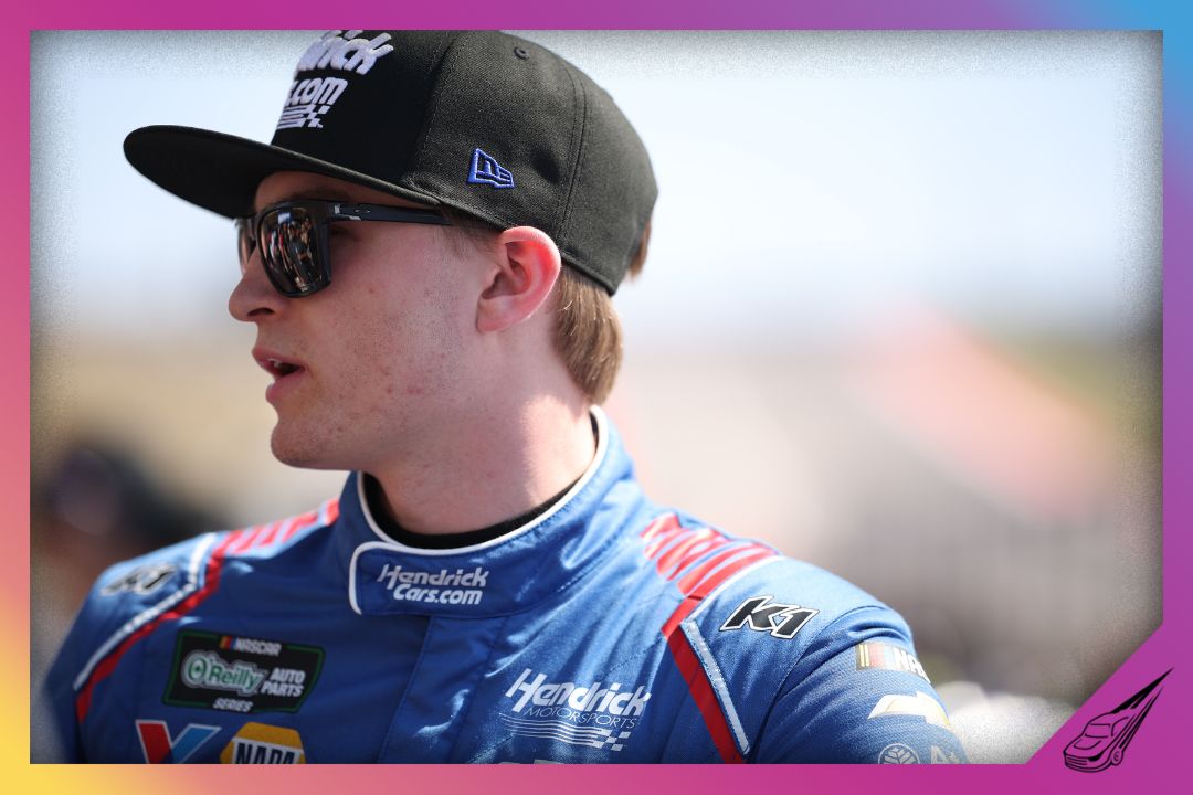 AUSTIN, TEXAS - FEBRUARY 28: Corey Day, driver of the #17 HendrickCars.com Chevrolet, waits on the grid prior to the NASCAR O'Reilly Auto Parts Series Focused Health 250 at Circuit of The Americas on February 28, 2026 in Austin, Texas. (Photo by James Gilbert/Getty Images)