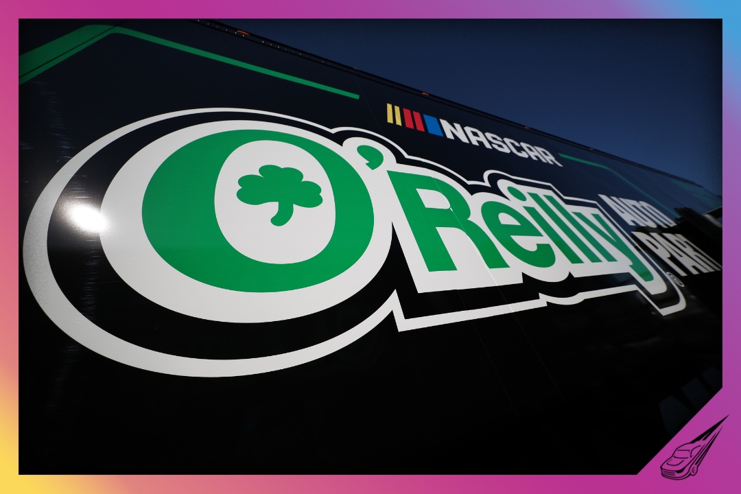 DAYTONA BEACH, FLORIDA - FEBRUARY 13: A detail view of NASCAR O'Reilly Auto Parts Series hauler at Daytona International Speedway on February 13, 2026 in Daytona Beach, Florida. (Photo by Chris Graythen/Getty Images)