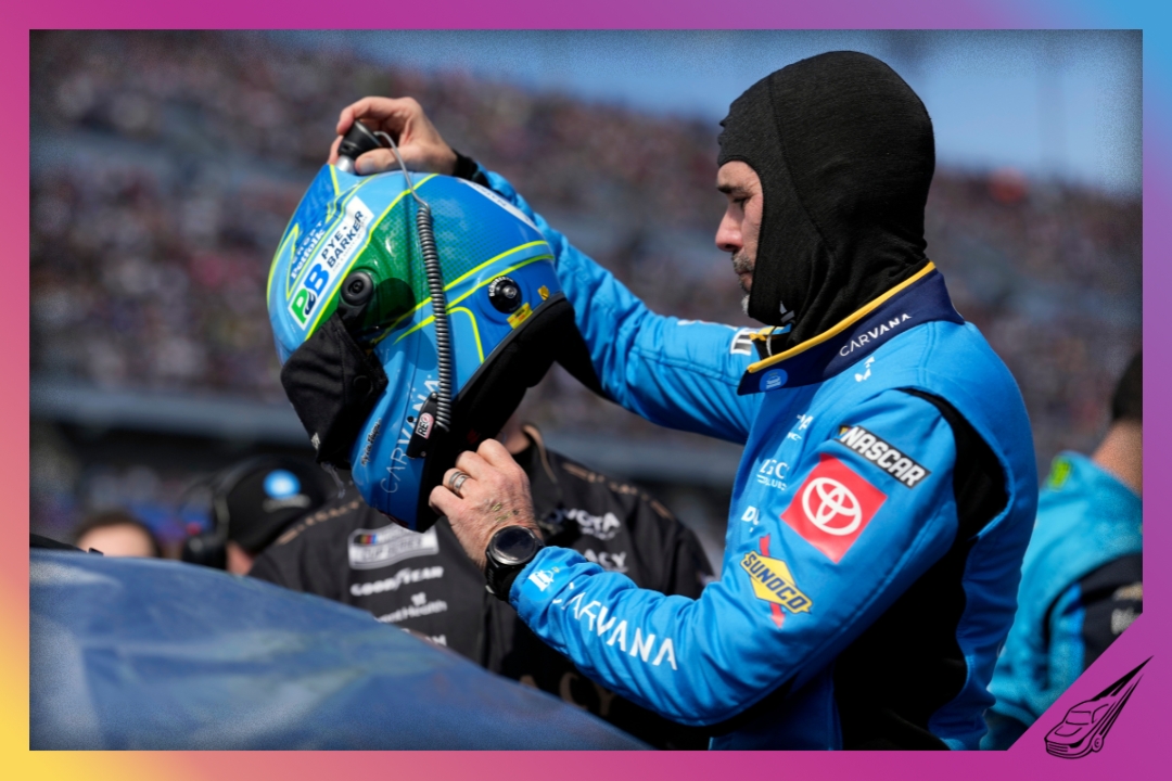 DAYTONA BEACH, FLORIDA - FEBRUARY 15: Jimmie Johnson, driver of the #84 Carvana Toyota, prepares for the NASCAR Cup Series Daytona 500 at Daytona International Speedway on February 15, 2026 in Daytona Beach, Florida. (Photo by Patrick McDermott/Getty Images)
