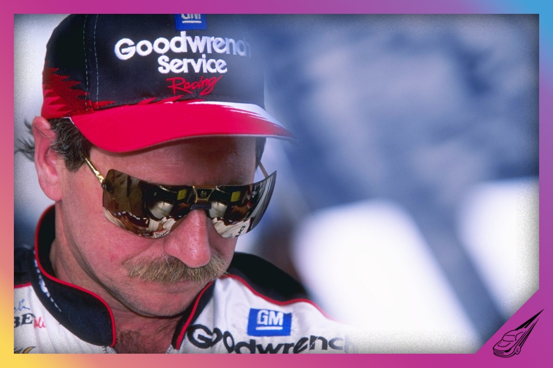 25 Apr 1997: Dale Earnhardt looks on during the Winston 500 at the Talladega Super Speedway in Talladega, Alabama. Mandatory Credit: David Taylor /Allsport