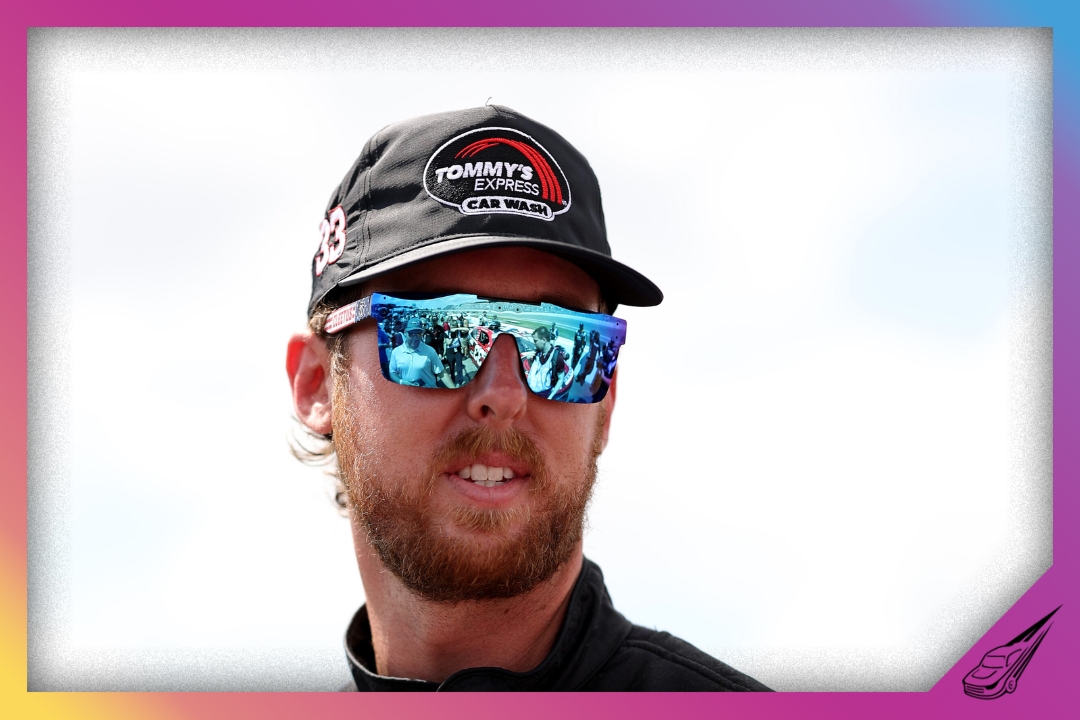 ROCKINGHAM, NORTH CAROLINA - APRIL 04: Cleetus McFarland, driver of the #33 Tommy's Express Car wash Chevrolet, waits on the grid prior to during the NASCAR O'Reilly Auto Parts Series North Carolina Education Lottery 250 Presented by Black's Tire at Rockingham Speedway on April 04, 2026 in Rockingham, North Carolina. (Photo by Meg Oliphant/Getty Images)