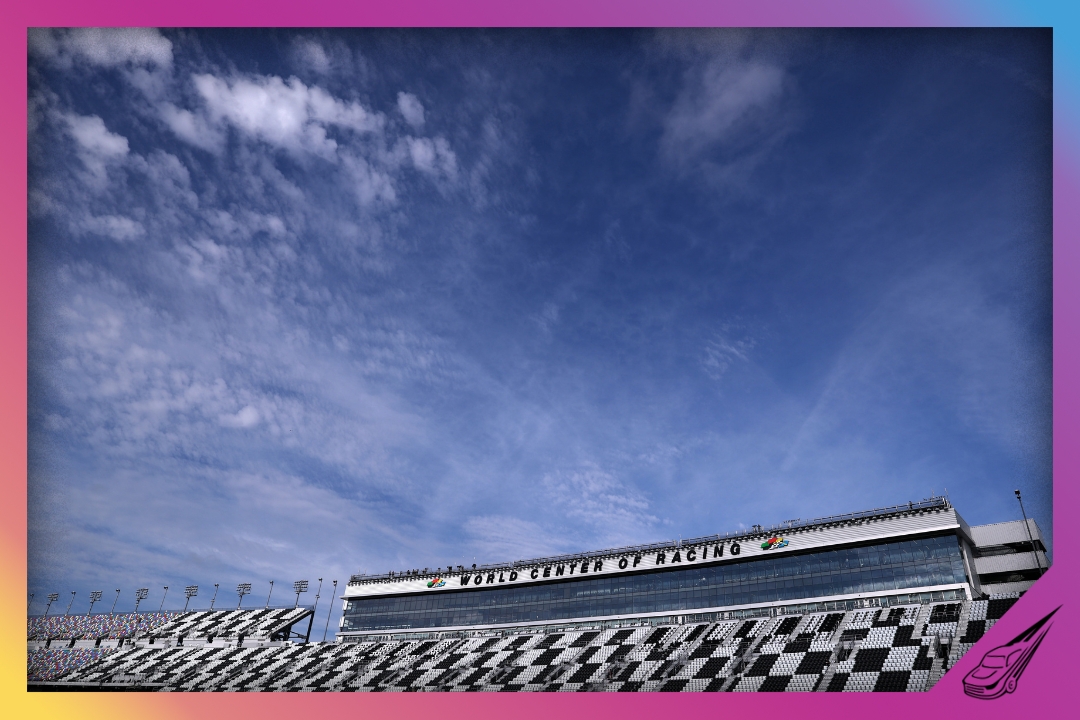 DAYTONA BEACH, FLORIDA - FEBRUARY 15: A general view of the grandstands prior to the NASCAR Cup Series Daytona 500 at Daytona International Speedway on February 15, 2026 in Daytona Beach, Florida. (Photo by Kevin C. Cox/Getty Images)