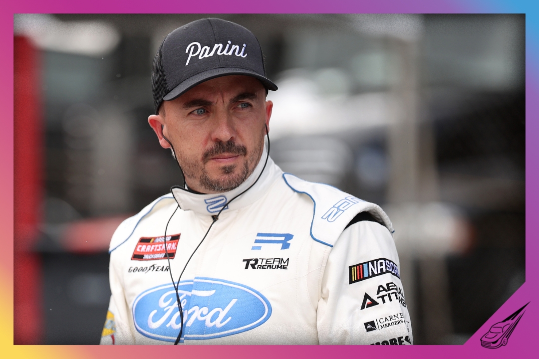 ROCKINGHAM, NORTH CAROLINA - APRIL 03: Frankie Muniz, driver of the #33 Panini Ka-Vroom Ford, looks on during practice for the NASCAR Craftsman Truck Series Black's Tire 200 at Rockingham Speedway on April 03, 2026 in Rockingham, North Carolina. (Photo by James Gilbert/Getty Images)