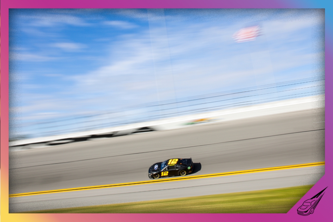 DAYTONA BEACH, FLORIDA - JANUARY 12: Ryan Blaney, driver of the #12 Team Penske Ford, drives during the NASCAR Next Gen Test at Daytona International Speedway on January 12, 2022 in Daytona Beach, Florida. (Photo by James Gilbert/Getty Images)