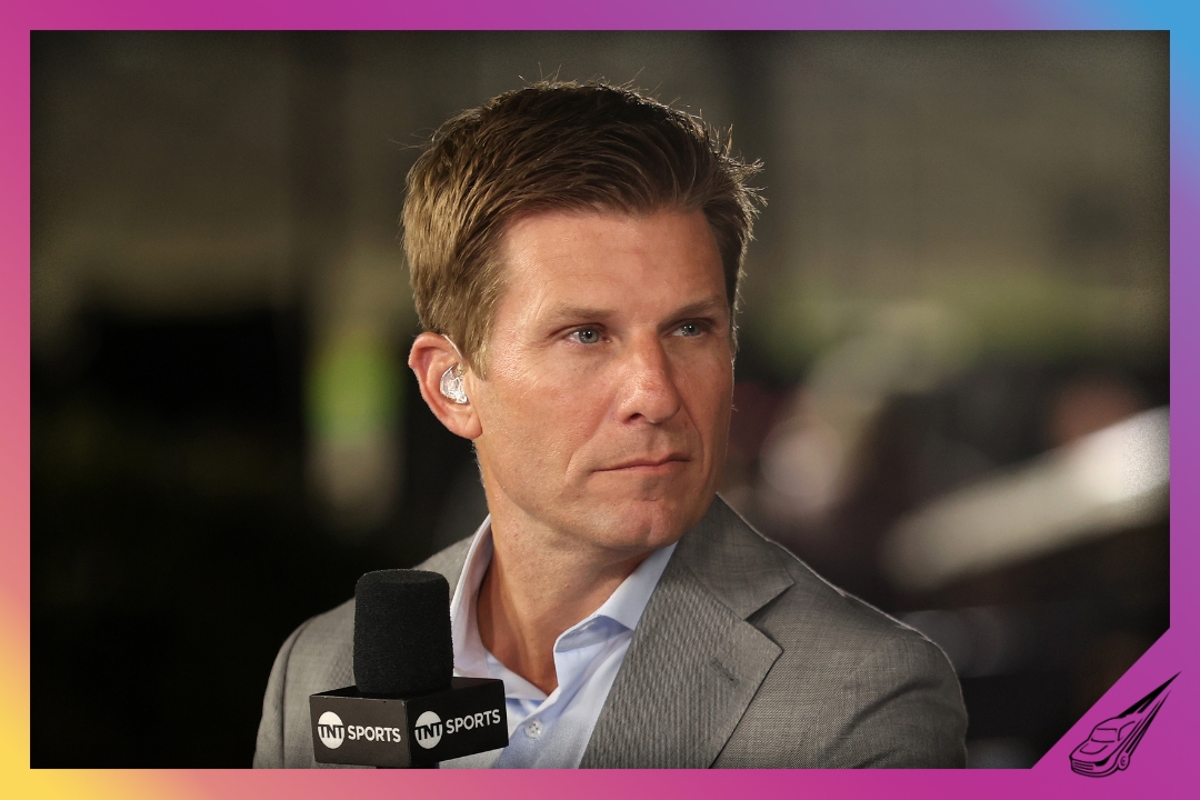 HAMPTON, GEORGIA - JUNE 28: NASCAR analyst Jamie McMurray on the set of NASCAR on TNT Sports after the NASCAR Cup Series Quaker State 400 Available at Walmart at Echo Park Speedway on June 28, 2025 in Hampton, Georgia. (Photo by Krista Jasso/Getty Images)