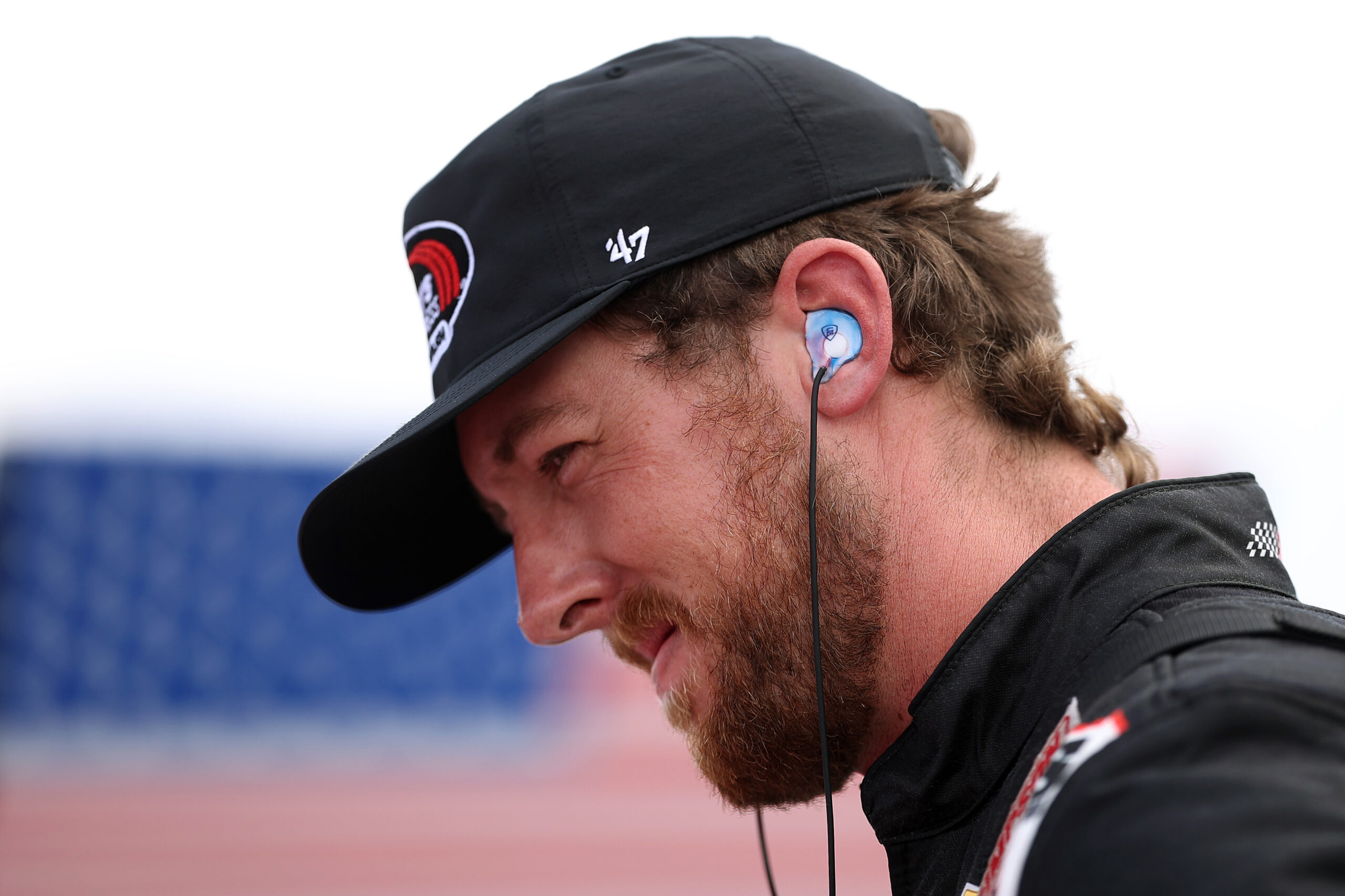ROCKINGHAM, NORTH CAROLINA - APRIL 03: Cleetus McFarland, driver of the #33 Tommy's Express Car wash Chevrolet, waits on the grid during practice for the NASCAR O'Reilly Auto Parts Series North Carolina Education Lottery 250 Presented by Black's Tire at Rockingham Speedway on April 03, 2026 in Rockingham, North Carolina.
