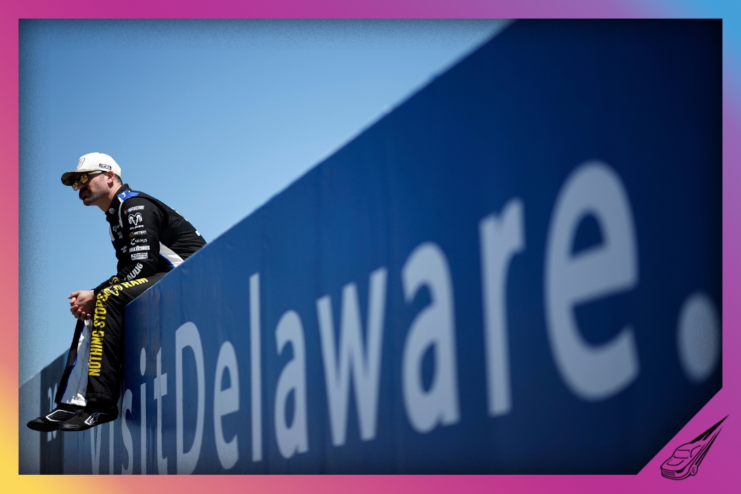 DOVER, DELAWARE - MAY 15: Corey LaJoie, driver of the #10 Mopar RAM, waits on the grid during practice for the NASCAR Craftsman Truck Series ECOSAVE 200 at Dover Motor Speedway on May 15, 2026 in Dover, Delaware. (Photo by Sean Gardner/Getty Images)