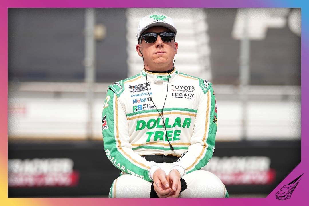 BRISTOL, TENNESSEE - APRIL 11: John Hunter Nemechek, driver of the #42 Dollar Tree Toyota, looks on during practice for the NASCAR Cup Series Food City 500 at Bristol Motor Speedway on April 11, 2026 in Bristol, Tennessee. (Photo by Matt Kelley/Getty Images)