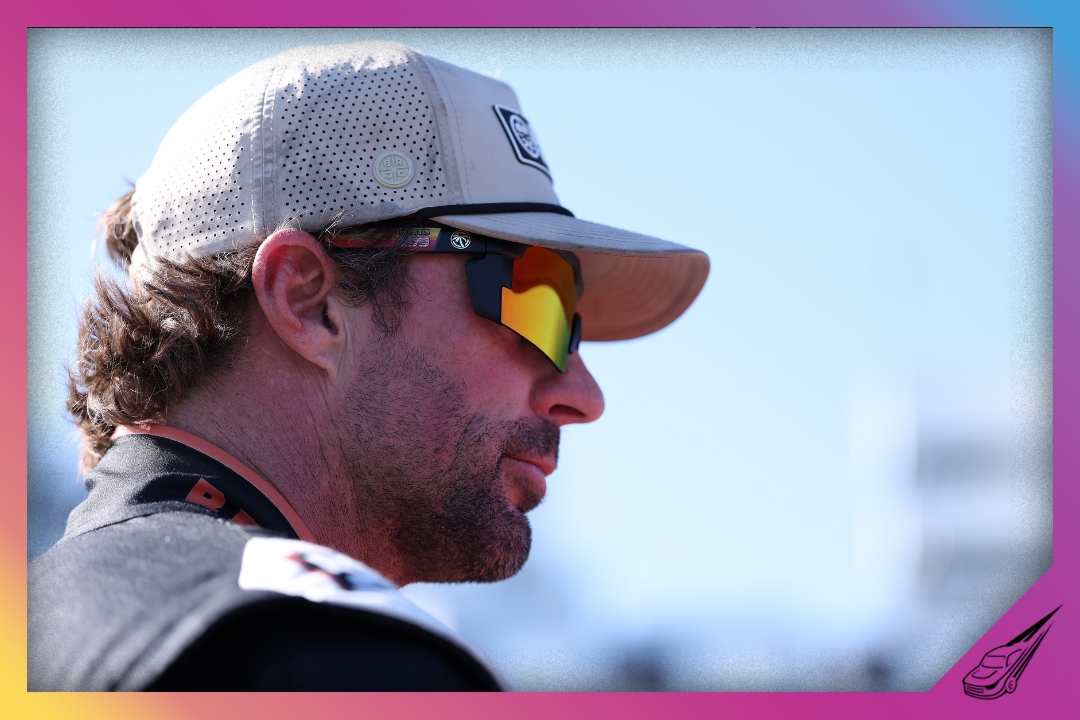 DAYTONA BEACH, FLORIDA - FEBRUARY 13: Travis Pastrana, driver of the #42 BRUNT Workwear Chevrolet, looks on during qualifying for the NASCAR Craftsman Truck Series Fresh from Florida 250 at Daytona International Speedway on February 13, 2026 in Daytona Beach, Florida. (Photo by Kevin C. Cox/Getty Images)