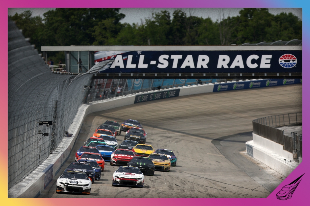 DOVER, DELAWARE - MAY 17: A general view of racing during the NASCAR Cup Series All-Star Race at Dover Motor Speedway on May 17, 2026 in Dover, Delaware. (Photo by Meg Oliphant/Getty Images)