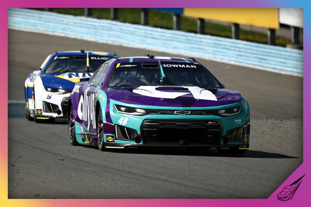 WATKINS GLEN, NEW YORK - MAY 10: Alex Bowman, driver of the #48 Ally Chevrolet, drives during the NASCAR Cup Series Go Bowling at The Glen at Watkins Glen International on May 10, 2026 in Watkins Glen, New York. (Photo by Chris Graythen/Getty Images)