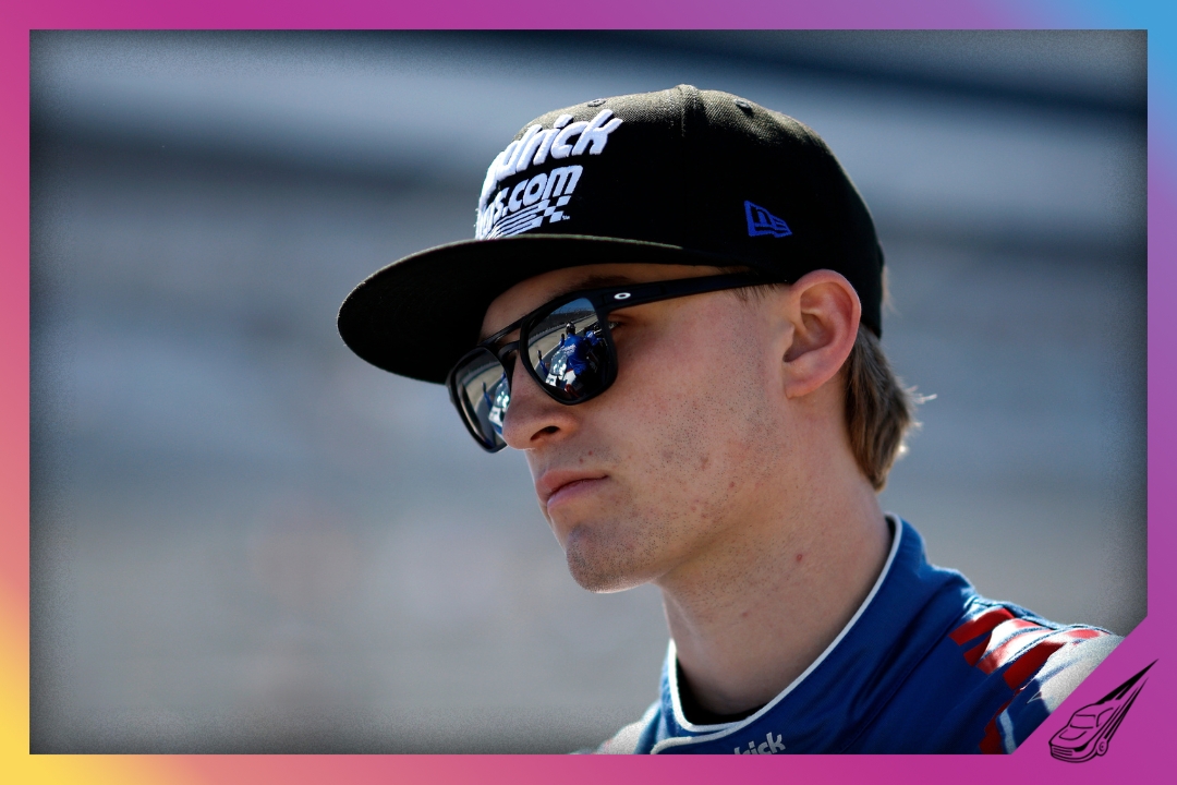 DOVER, DELAWARE - MAY 16: Corey Day, driver of the #17 HendrickCars.com Chevrolet, looks on during qualifying for the NASCAR O'Reilly Auto Parts Series BetRivers 200 at Dover Motor Speedway on May 16, 2026 in Dover, Delaware. (Photo by Sean Gardner/Getty Images)