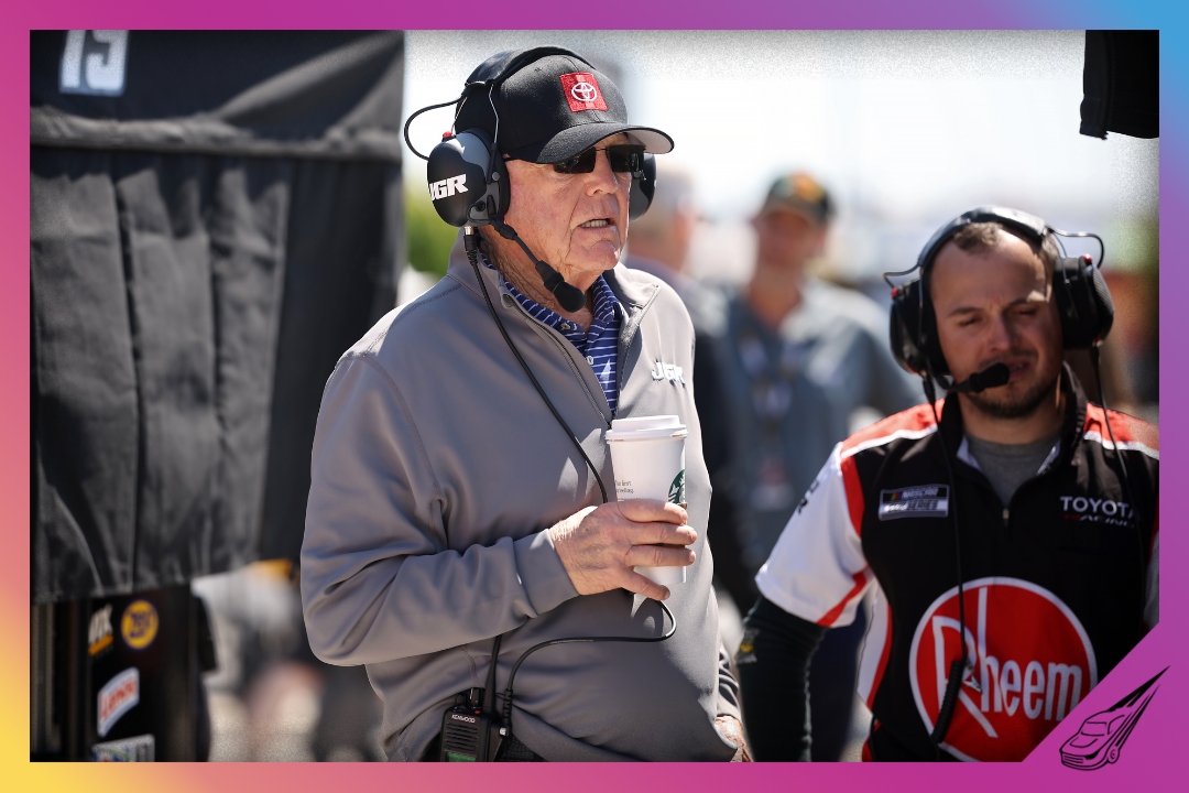 FORT WORTH, TEXAS - MAY 02: Joe Gibbs, owner of Joe Gibbs Racing, looks on during practice for the NASCAR Cup Series Würth 400 presented by LIQUI MOLY at Texas Motor Speedway on May 02, 2026 in Fort Worth, Texas. (Photo by James Gilbert/Getty Images)
