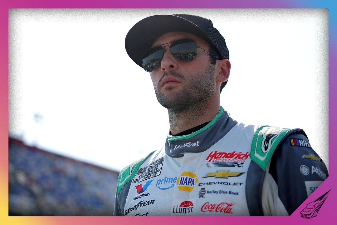 DARLINGTON, SOUTH CAROLINA - MARCH 21: Chase Elliott, driver of the #9 UniFirst Chevrolet, looks on during qualifying for the NASCAR Cup Series Goodyear 400 at Darlington Raceway on March 21, 2026 in Darlington, South Carolina. (Photo by Jonathan Bachman/Getty Images)