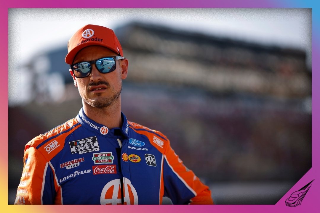 BROOKLYN, MICHIGAN - JUNE 06: Joey Logano, driver of the #22 Autotrader Ford, looks on during qualifying for the NASCAR Cup Series FireKeepers Casino 400 at Michigan International Speedway on June 06, 2026 in Brooklyn, Michigan. (Photo by Sean Gardner/Getty Images)