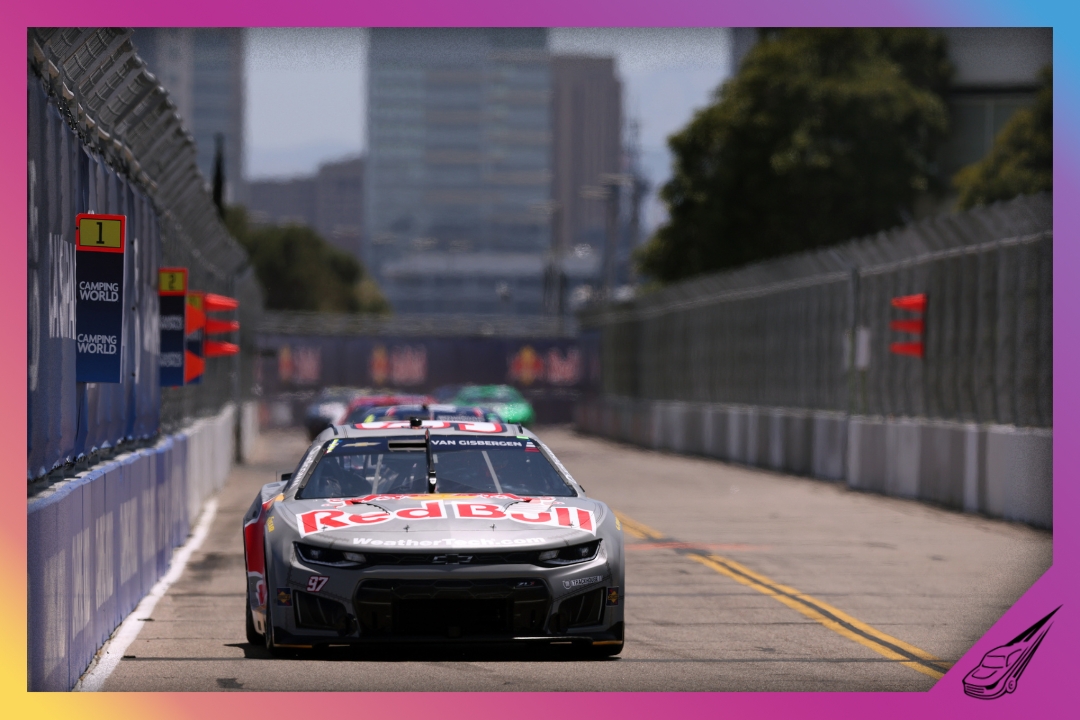 SAN DIEGO, CALIFORNIA - JUNE 20: Shane Van Gisbergen, driver of the #97 Red Bull Chevrolet, drives during qualifying for the NASCAR Cup Series Anduril 250 at Naval Base Coronado on June 20, 2026 in San Diego, California. (Photo by David Jensen/Getty Images)