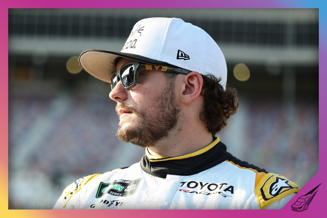 HAMPTON, GEORGIA - JULY 11: Taylor Gray, driver of the #54 Operation 300 Toyota, waits on the grid prior to the NASCAR O'Reilly Auto Parts Series Focused Health 250 at EchoPark Speedway on July 11, 2026 in Hampton, Georgia. (Photo by Meg Oliphant/Getty Images)