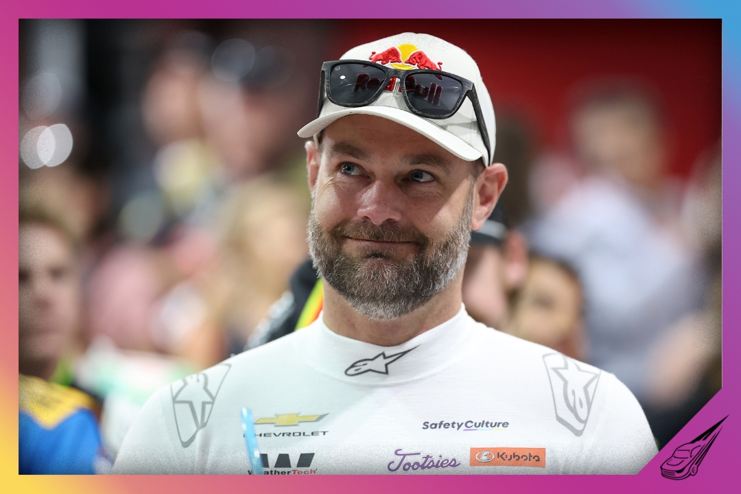SONOMA, CALIFORNIA - JUNE 28: Shane Van Gisbergen, driver of the #97 Red Bull Chevrolet, looks on during the drivers meeting prior to the NASCAR Cup Series Toyota/Save Mart 350 at Sonoma Raceway on June 28, 2026 in Sonoma, California. (Photo by James Gilbert/Getty Images)