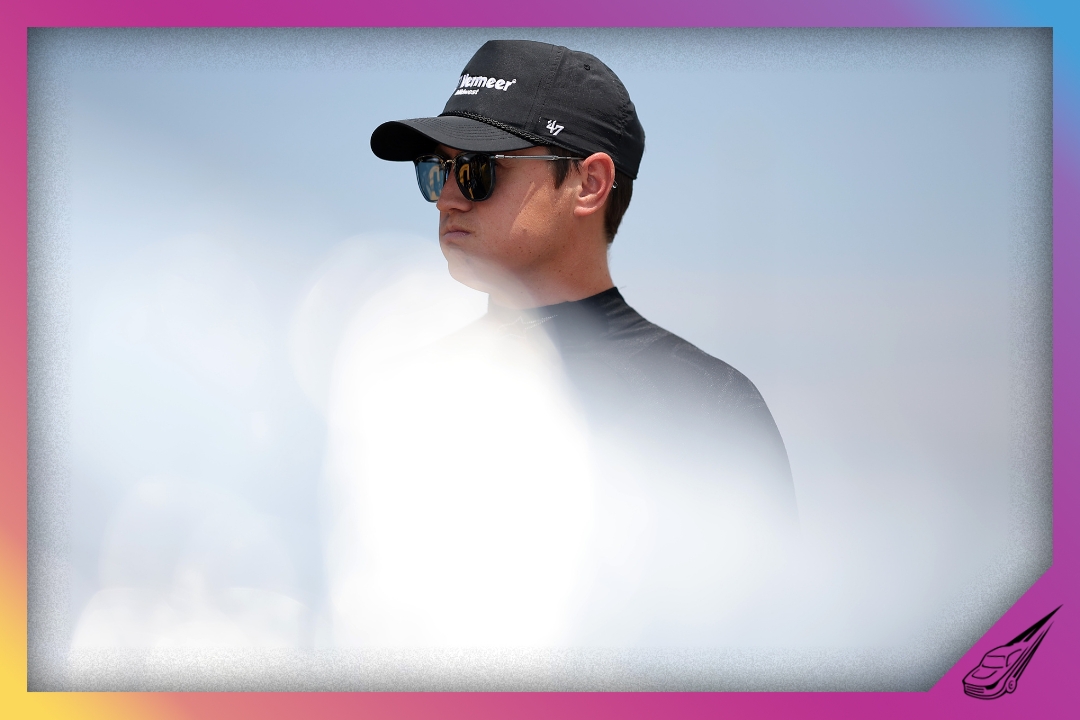 JOLIET, ILLINOIS - JULY 04: Zane Smith, driver of the #38 Vermeer Midwest Ford, looks on during qualifying for the NASCAR Cup Series eero 400 at Chicagoland Speedway on July 04, 2026 in Joliet, Illinois. (Photo by Jonathan Bachman/Getty Images)