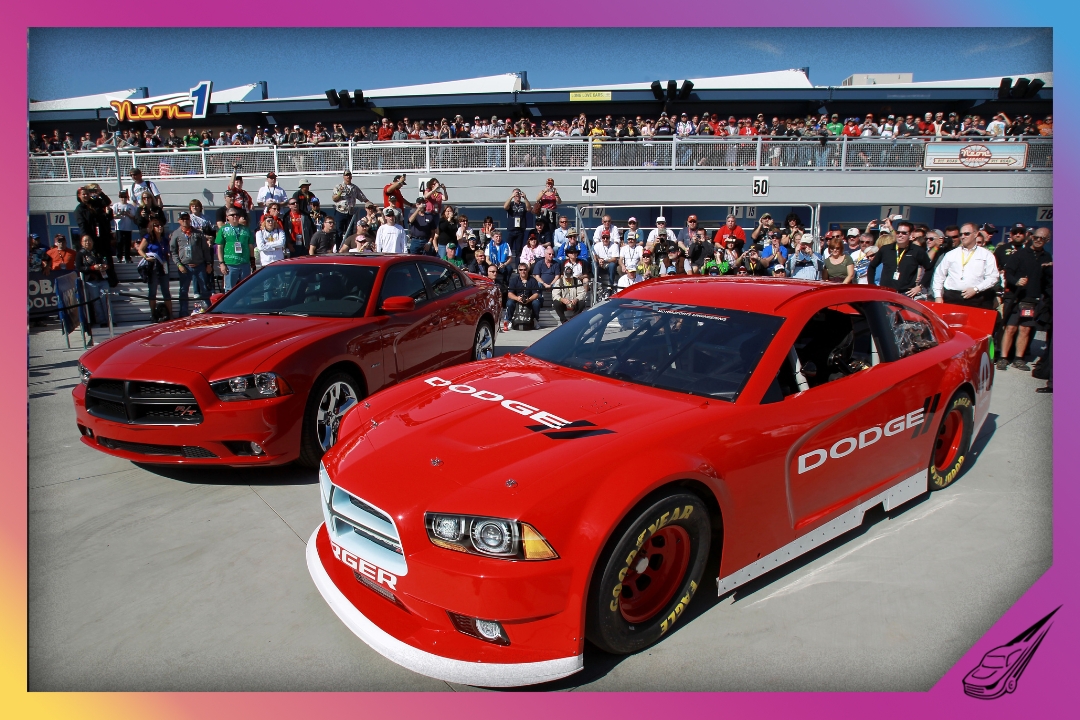 LAS VEGAS, NV - MARCH 11: The new Dodge Charger is shown after the unveiling for the 2013 NASCAR Sprint Cup Series at Las Vegas Motor Speedway on March 11, 2012 in Las Vegas, Nevada. (Photo by Ezra Shaw/Getty Images)