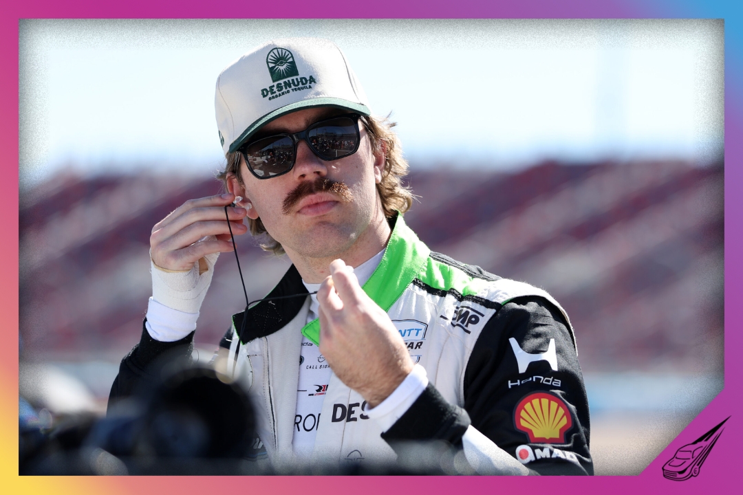 AVONDALE, ARIZONA - MARCH 06: Louis Foster, driver of the #45 Rahal Letterman Lanigan Racing Honda, prepares to drive prior to the NTT INDYCAR Series Good Ranchers 250 at Phoenix Raceway on March 06, 2026 in Avondale, Arizona. (Photo by Meg Oliphant/Getty Images)