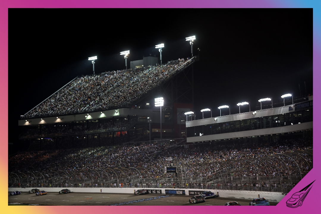 RICHMOND, VIRGINIA - AUGUST 16: A general view of racing during the NASCAR Cup Series Cook Out 400 at Richmond Raceway on August 16, 2025 in Richmond, Virginia. (Photo by Chris Graythen/Getty Images)