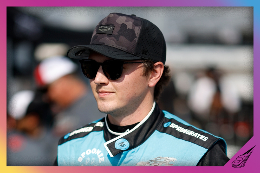 RICHMOND, VIRGINIA - JULY 28: Derek Lemke, driver of the #33 Levrack Ford, waits on the grid during practice for the NASCAR Craftsman Truck Series Worldwide Express 250 at Richmond Raceway on July 28, 2023 in Richmond, Virginia. (Photo by Sean Gardner/Getty Images)