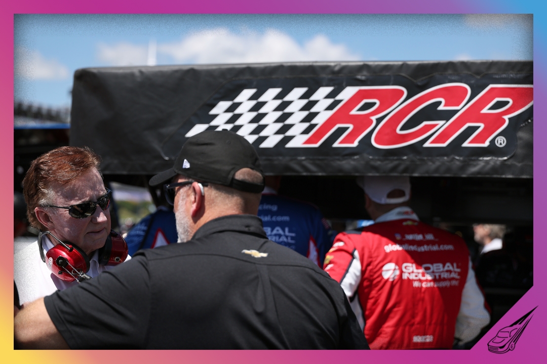 LONG POND, PENNSYLVANIA - JUNE 13: NASCAR Hall of Famer and RCR team owner, Richard Childress speaks to crew members during qualifying for the NASCAR O'Reilly Auto Parts Series MillerTech Battery 250 presented by KOA at Pocono Raceway on June 13, 2026 in Long Pond, Pennsylvania. (Photo by David Jensen/Getty Images)