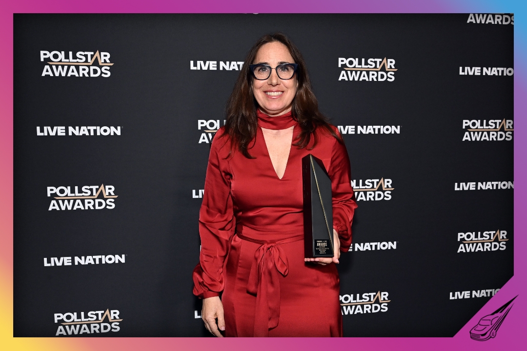BEVERLY HILLS, CALIFORNIA - APRIL 16: Gillian Zucker, winner of the New Concert Venue of the Year (North America) Award, attends the 36th Annual Pollstar Awards at The Beverly Hilton on April 16, 2025 in Beverly Hills, California. (Photo by Jon Kopaloff/Getty Images for Pollstar)